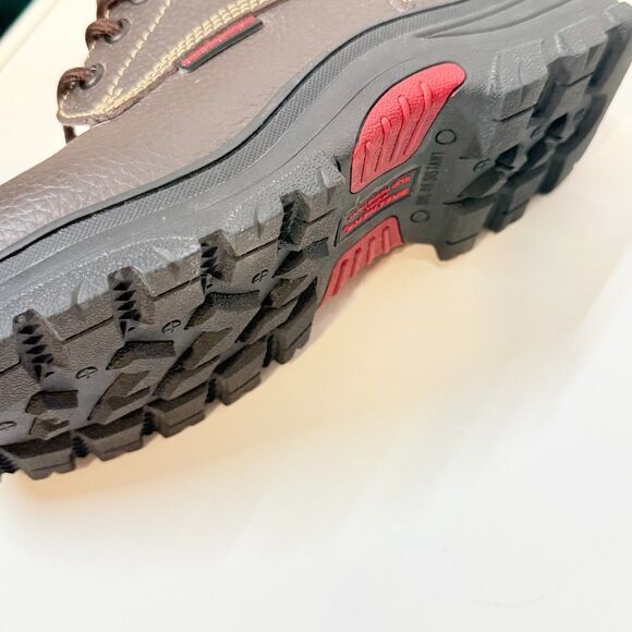 Skecher's Men's Steel Toe EH Work Boots Brown Leather Size 8 Safety - Picture 7 of 16